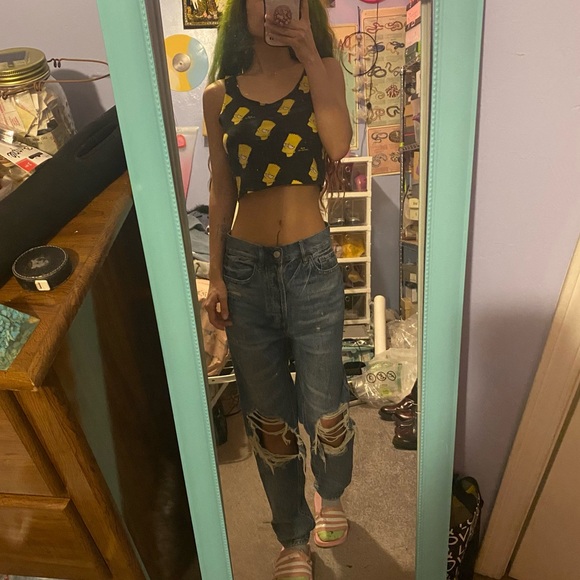 PacSun Ultra High Rise Slim Distressed Jeans - Picture 3 of 5